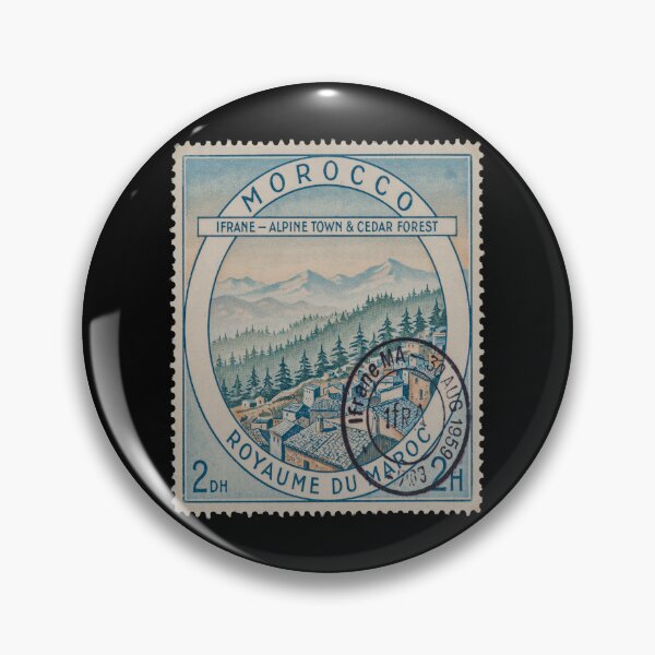 Item preview, Ifrane Morocco Alpine Town Cedar Forest Stamp Sticker designed and sold by stickercuffs.