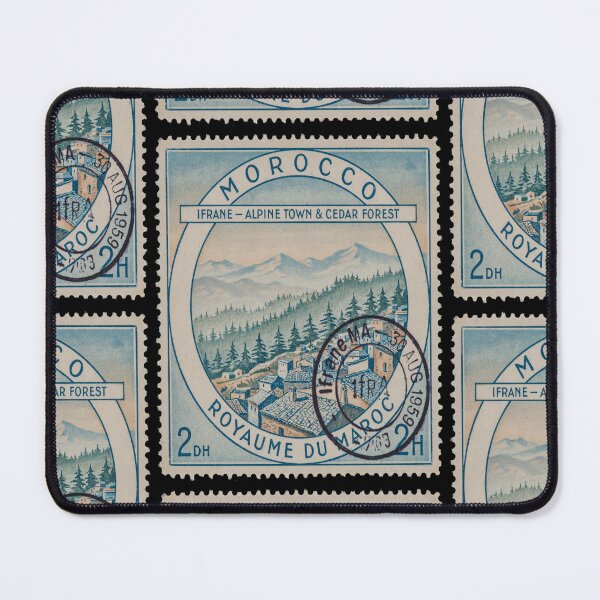 Item preview, Ifrane Morocco Alpine Town Cedar Forest Stamp Sticker designed and sold by stickercuffs.