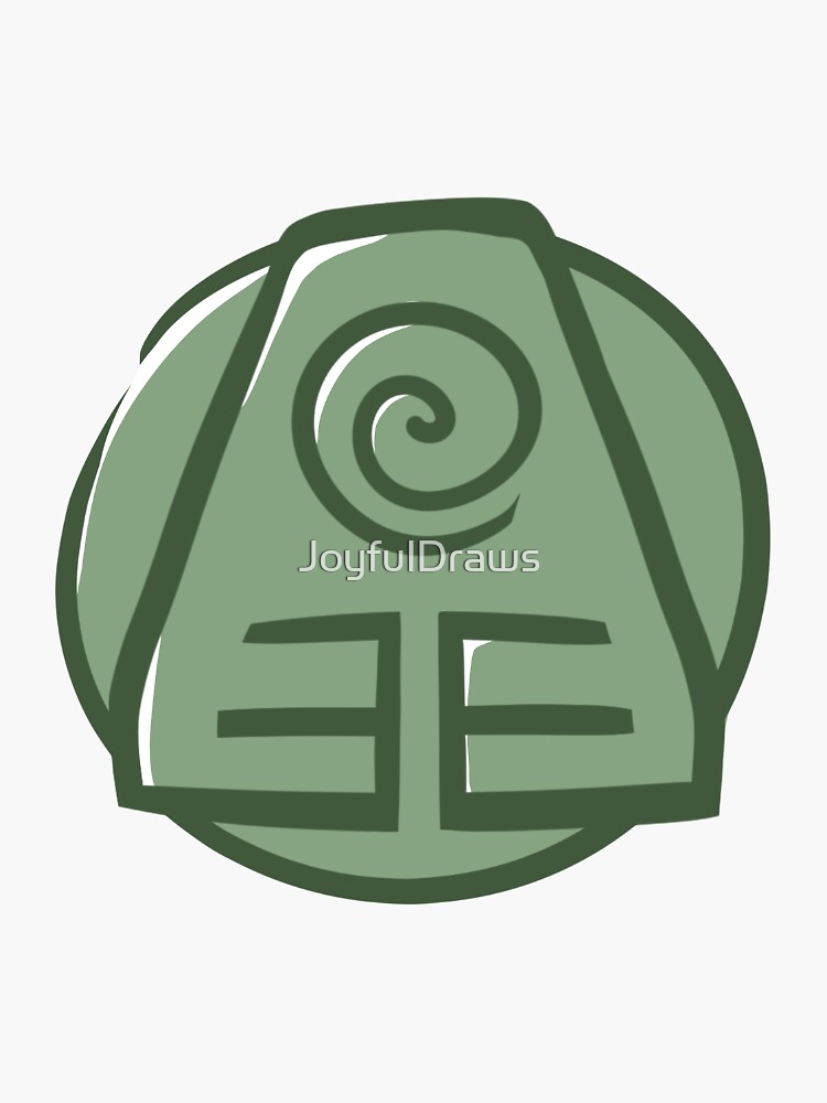 Earth Kingdom Symbol Sticker For Sale By Joyfuldraws Redbubble 0110