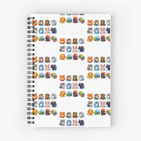 Item preview, Avatar Animals Sticker Pack | Cute Elemental Animal Stickers | Kawaii Fantasy Creatures designed and sold by Art Wave Studio.