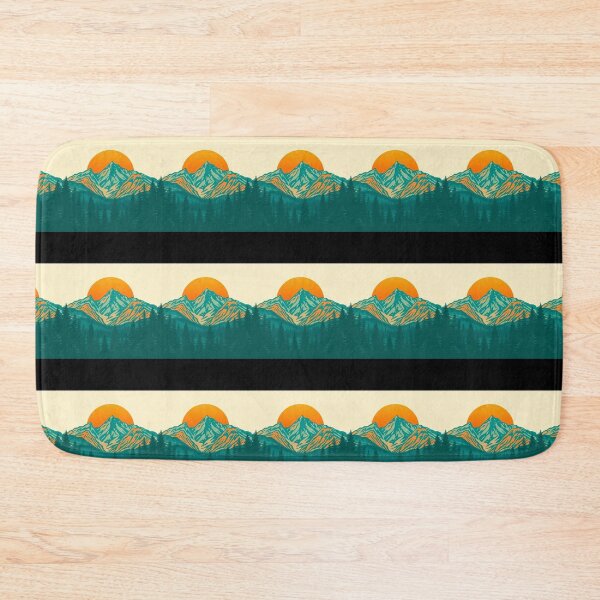 Item preview, Vintage Mountain National Park Retro Sunset designed and sold by Ayymann21.