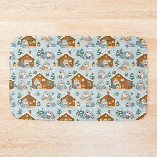 Item preview, Seal Cozy Northern Cabin Pattern designed and sold by Soft Berry Studio.