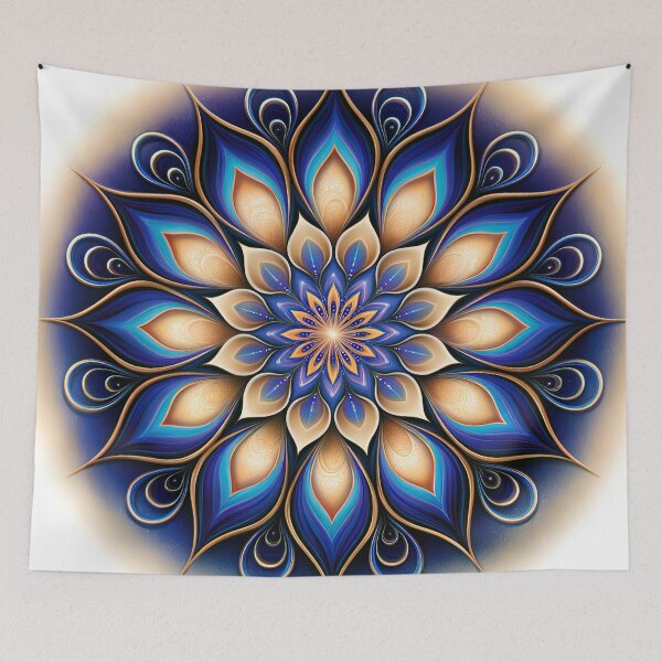 Item preview, Celestial Cobalt Mandala designed and sold by bloorose.