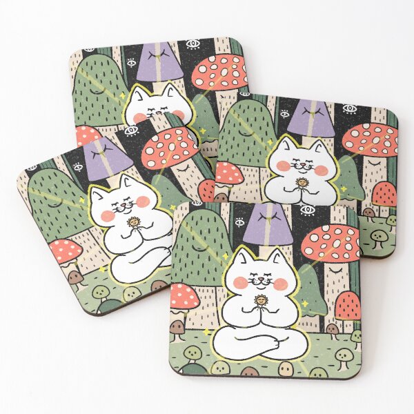 Item preview, Inner World Mushroom Cat designed and sold by Gotta Geta Gato.