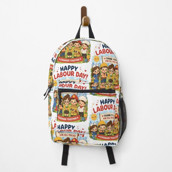 Item preview, Happy Labour Day Kawaii Workers | Cute Nurse, Teacher, Firefighter, Chef & Construction Worker Appreciation Art designed and sold by InspiredCreatives.