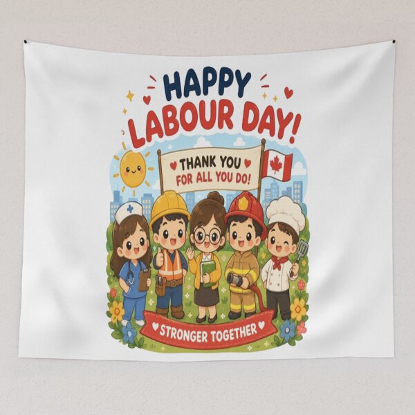 Item preview, Happy Labour Day Kawaii Workers | Cute Nurse, Teacher, Firefighter, Chef & Construction Worker Appreciation Art designed and sold by InspiredCreatives.