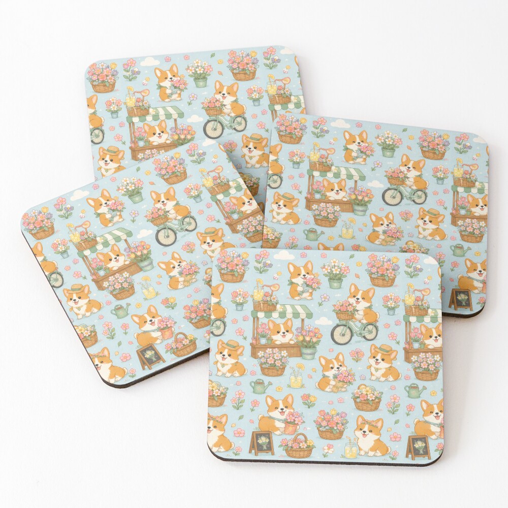 Item preview, Coasters (Set of 4) designed and sold by SoftBerryStudio.