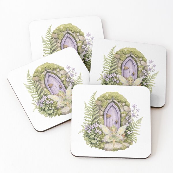 Item preview, Watercolor Pixie Fairy - Cottagecore Secret Garden Door Art designed and sold by Alexacarmen.