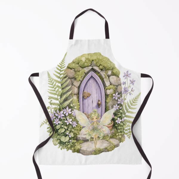 Item preview, Watercolor Pixie Fairy - Cottagecore Secret Garden Door Art designed and sold by Alexacarmen.