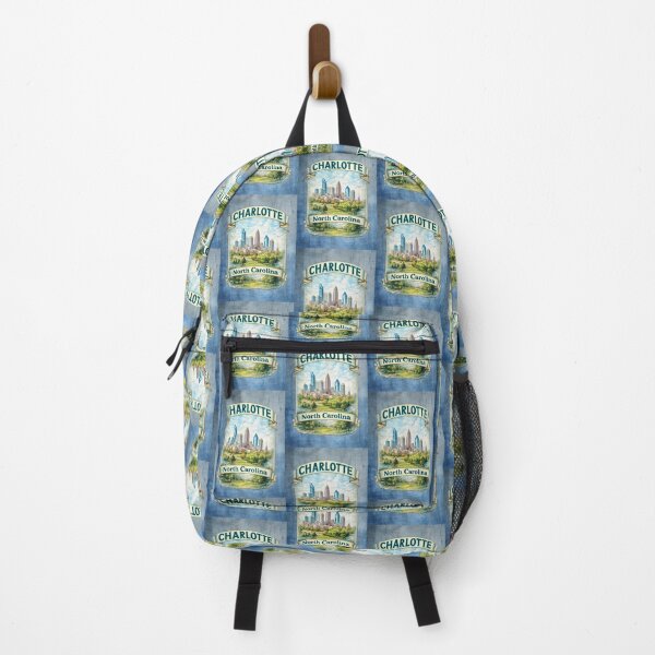 Item preview, Charlotte, North Carolina Skyline - Watercolor Cityscape Travel Art designed and sold by MysticOzzy.