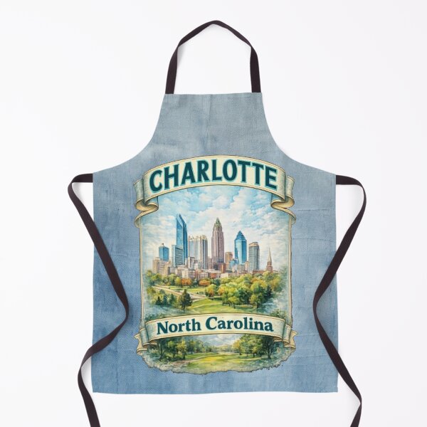 Item preview, Charlotte, North Carolina Skyline - Watercolor Cityscape Travel Art designed and sold by MysticOzzy.