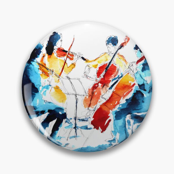 Item preview, Watercolor Violin Quartet designed and sold by Design Atlas.