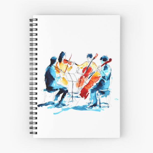 Item preview, Watercolor Violin Quartet designed and sold by Design Atlas.