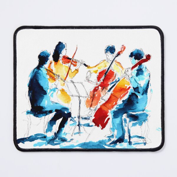 Item preview, Watercolor Violin Quartet designed and sold by Design Atlas.