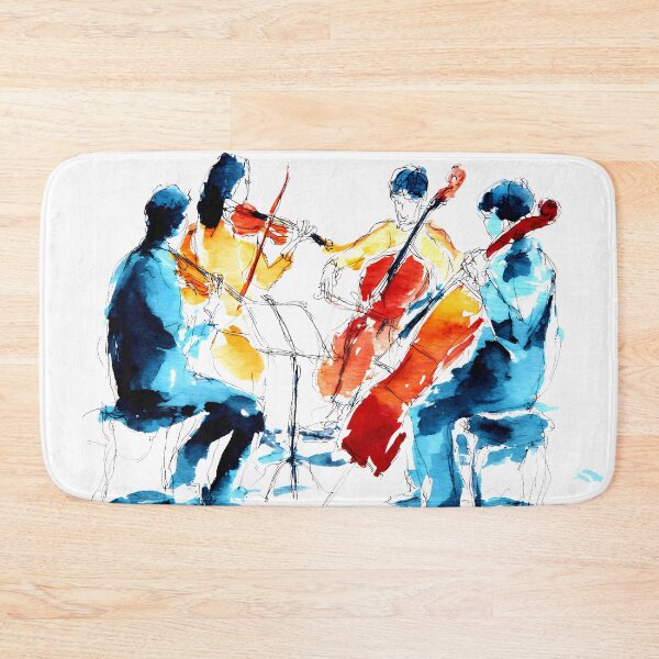 Item preview, Watercolor Violin Quartet designed and sold by Design Atlas.