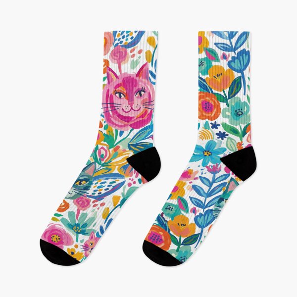 Item preview,  Modern abstract cats in a flowers pattern  designed and sold by Mevissart.