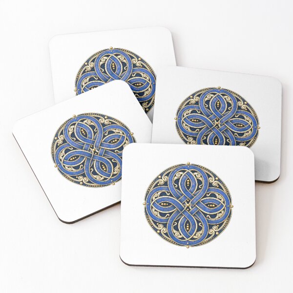 Item preview, Blue Celtic Knots – Ornamental Interlaced Knotwork Art designed and sold by AMICO77.