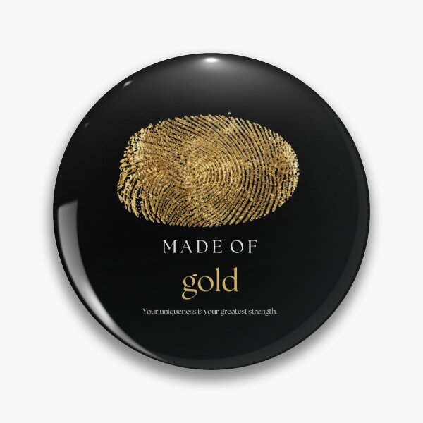 Item preview, Made of Gold Fingerprint Quote Design designed and sold by Hayir Design.