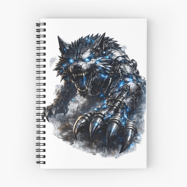 Item preview, Steel Wolf V5 Elite | Cybernetic Mechanical Wolf | Industrial Robot Beast | Futuristic Metal Predator designed and sold by SteelCoat Studio.