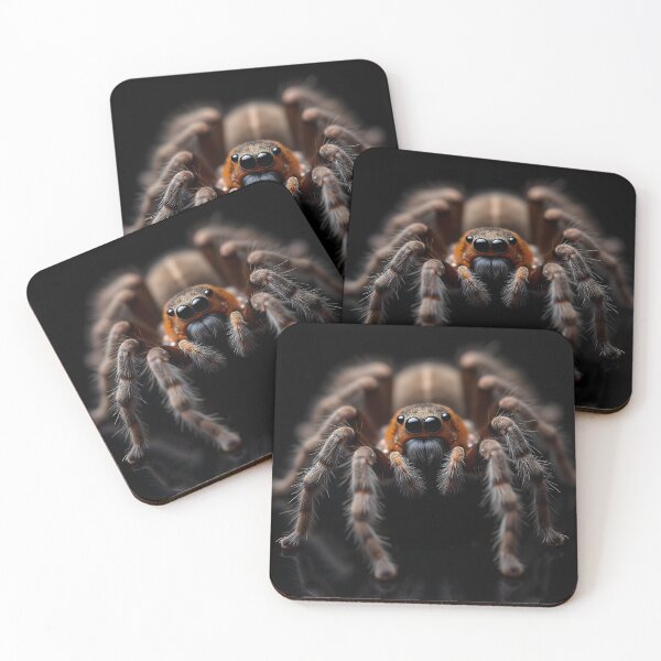 Item preview, Velvet Shadows – Dramatic Tarantula Portrait designed and sold by PawPrintedArt.