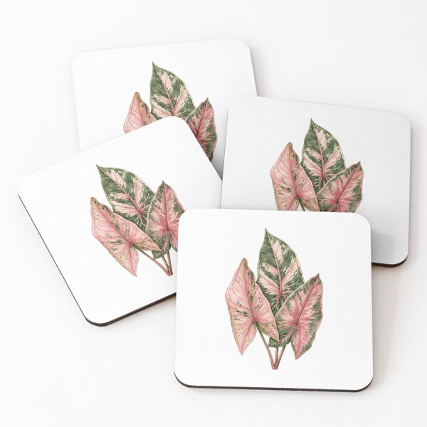 Item preview, Pink Syngonium – Botanical Arrowhead Plant Illustration designed and sold by AMICO77.
