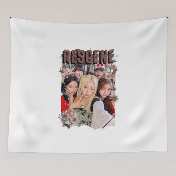 Item preview, Rescenee Global Vocal KPOP Girl Group Black and White Collage Digital Art Portrait designed and sold by AJUNICE STUDIO.