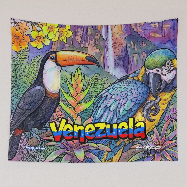 Item preview, Venezuela In My Soul - Tropical Toucan, Araguaney And The Power Of Angel Falls designed and sold by keythxctrs.