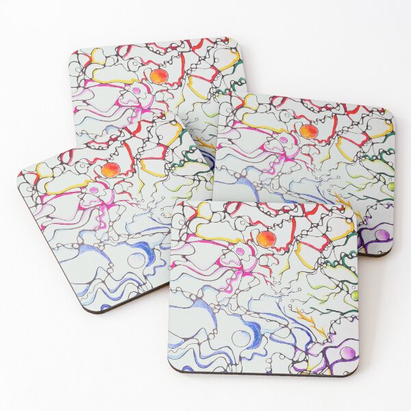 Item preview, Neurographic Colorful Abstract Drawing  designed and sold by SamiDsPaintbox.