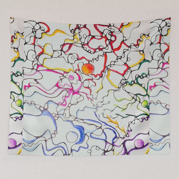 Item preview, Neurographic Colorful Abstract Drawing designed and sold by SamiDsPaintbox.
