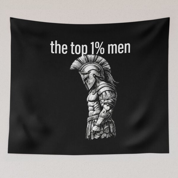 Item preview, The Top 1% Men Spartan Warrior Strength Mindset designed and sold by INVIKETOS.