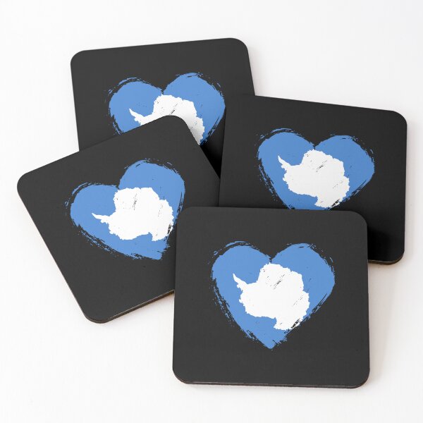 Item preview, Distressed Antarctica Flag Heart AQ designed and sold by shitpostee.