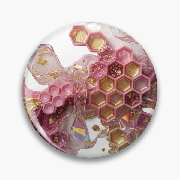 Item preview, ABSTRACT ART HONEYCOMB PATTERN FLORAL DESIGN v4 designed and sold by dazzlemakers.