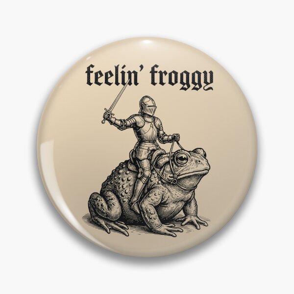 Item preview, Feelin' Froggy Frog Knight Snail Riding Medieval   designed and sold by Y-Vibes.