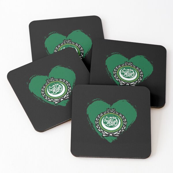Item preview, Distressed Arab League Flag Heart ARAB designed and sold by shitpostee.
