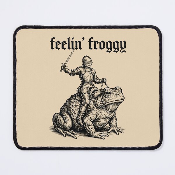 Item preview, Feelin' Froggy Frog Knight Snail Riding Medieval designed and sold by Y-Vibes.