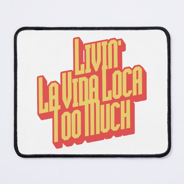 Item preview, Livin’ La Vida Loca Too Much Retro Pop Quote designed and sold by HYPNK.