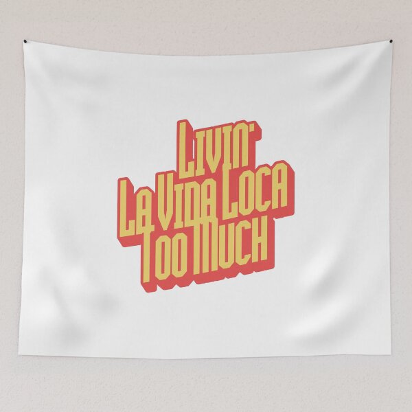 Item preview, Livin’ La Vida Loca Too Much Retro Pop Quote designed and sold by HYPNK.