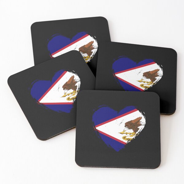 Item preview, Distressed American Samoa Flag Heart AS designed and sold by shitpostee.