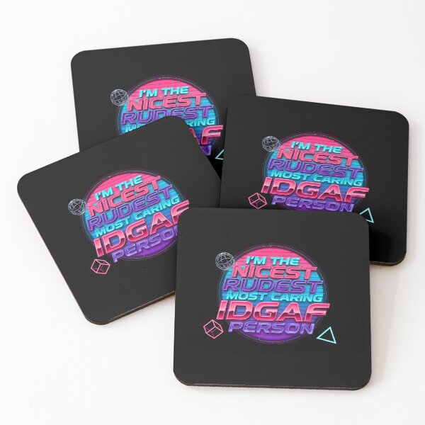Item preview, I'm The Nicest Rudest Most Caring IDGAF Person Sarcastic Humor for Caring People designed and sold by Redgiant87x.