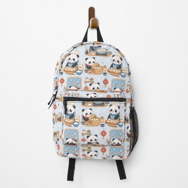 Item preview, Panda Winter Dumpling Kitchen Pattern designed and sold by Soft Berry Studio.