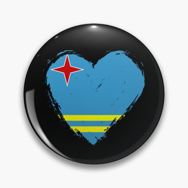 Item preview, Distressed Aruba Flag Heart AW designed and sold by shitpostee.
