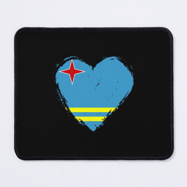 Item preview, Distressed Aruba Flag Heart AW designed and sold by shitpostee.