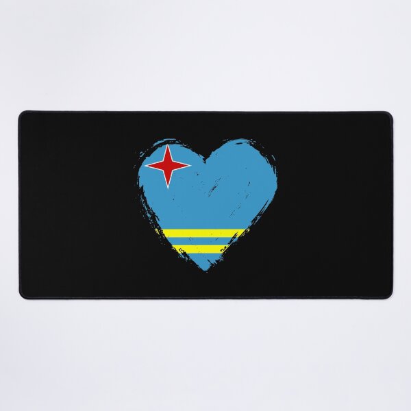 Item preview, Distressed Aruba Flag Heart AW designed and sold by shitpostee.