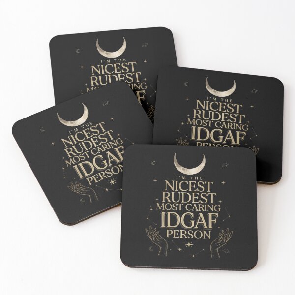 Item preview, I'm The Nicest Rudest Most Caring IDGAF Person Funny Attitude Quote with Sarcastic Humor designed and sold by Redgiant87x.