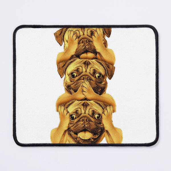 Item preview, Three Wise Pugs: See, Speak, Hear No Evil designed and sold by RaymundoSouza.