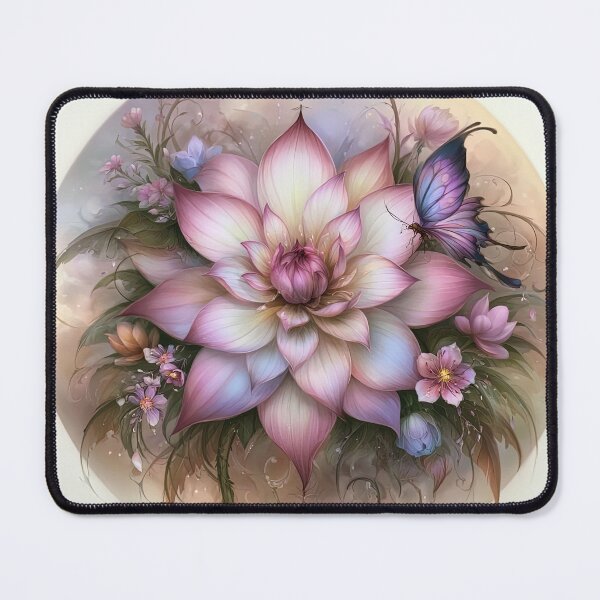 Item preview, Butterfly on the Blushing Lotus designed and sold by bloorose.