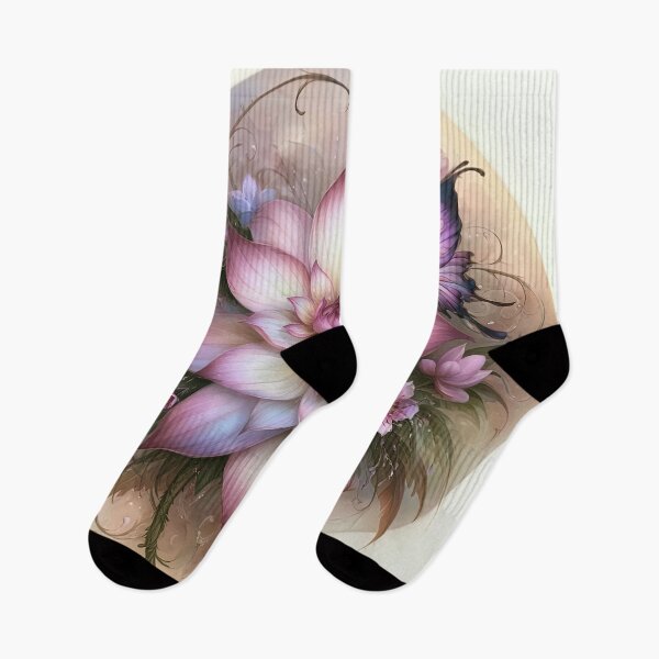 Item preview, Butterfly on the Blushing Lotus designed and sold by bloorose.