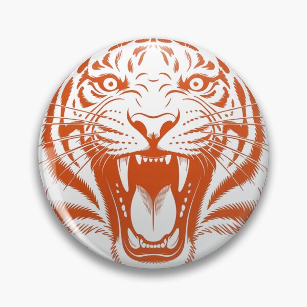 Item preview, Roaring Tiger Vintage Orange Black Graphic Tattoo Design designed and sold by nova-bloom.
