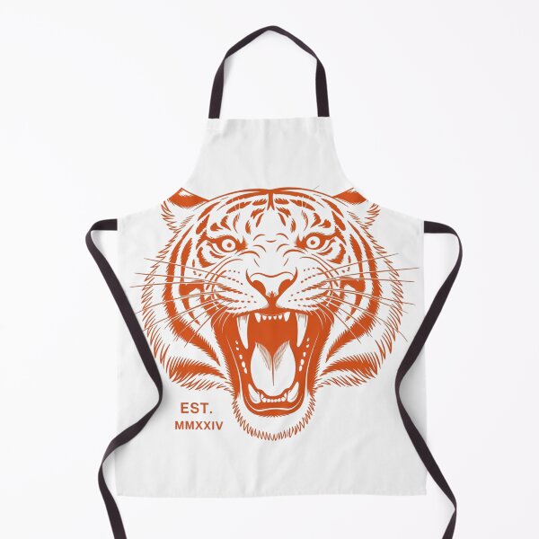 Item preview, Roaring Tiger Vintage Orange Black Graphic Tattoo Design designed and sold by nova-bloom.