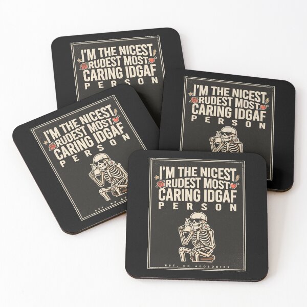 Item preview, I'm The Nicest Rudest Most Caring IDGAF Person Retro Sarcastic Humor designed and sold by Redgiant87x.